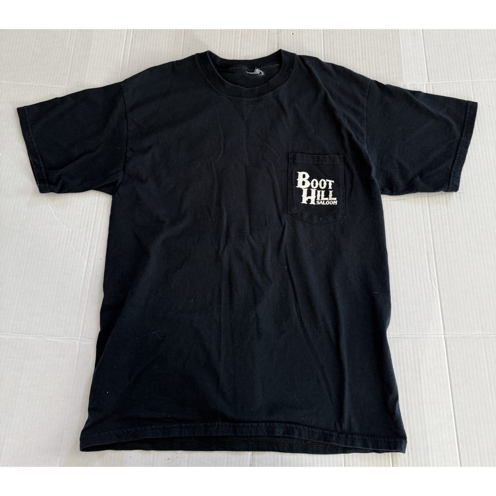 Vintage Boot Hill Saloon Shirt Mens L/XL Daytona Beach Biker Motorcycle 90s